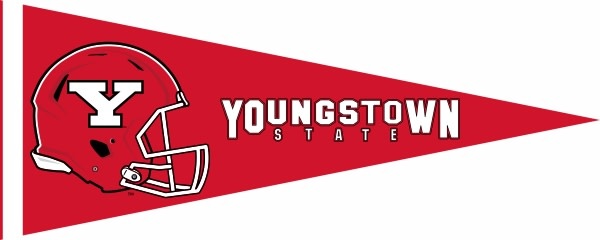 Youngstown State University Helmet Soft Pennant - Everything Buckeyes