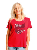 Flying Colors Ohio State Buckeyes Women's Scoop Top