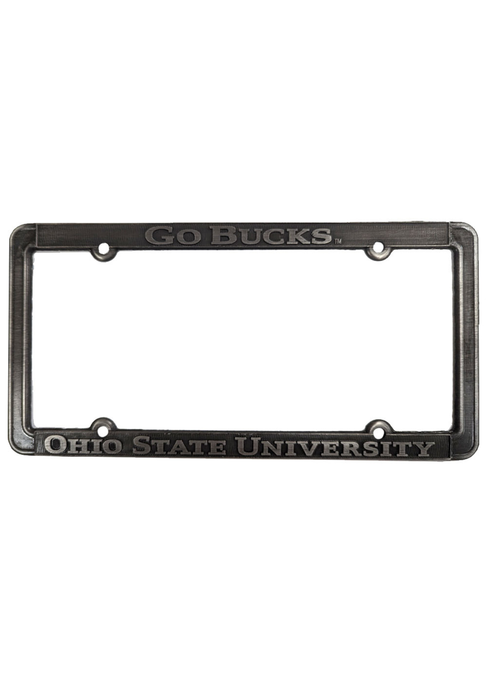 Ohio State Buckeyes Pewter License Plate Frame