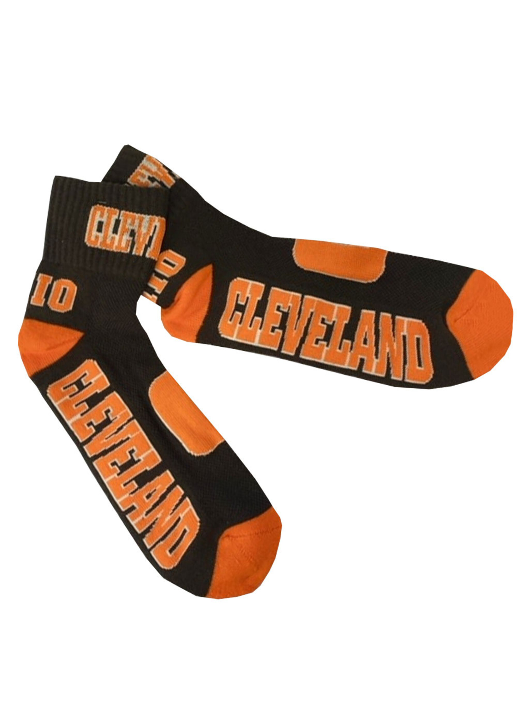 Cleveland Browns Bar Stripe Crew Socks - Everything Buckeyes