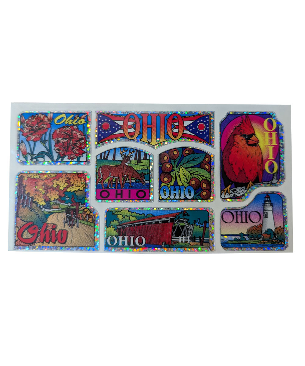 Ohio Sticker Set Everything Buckeyes
