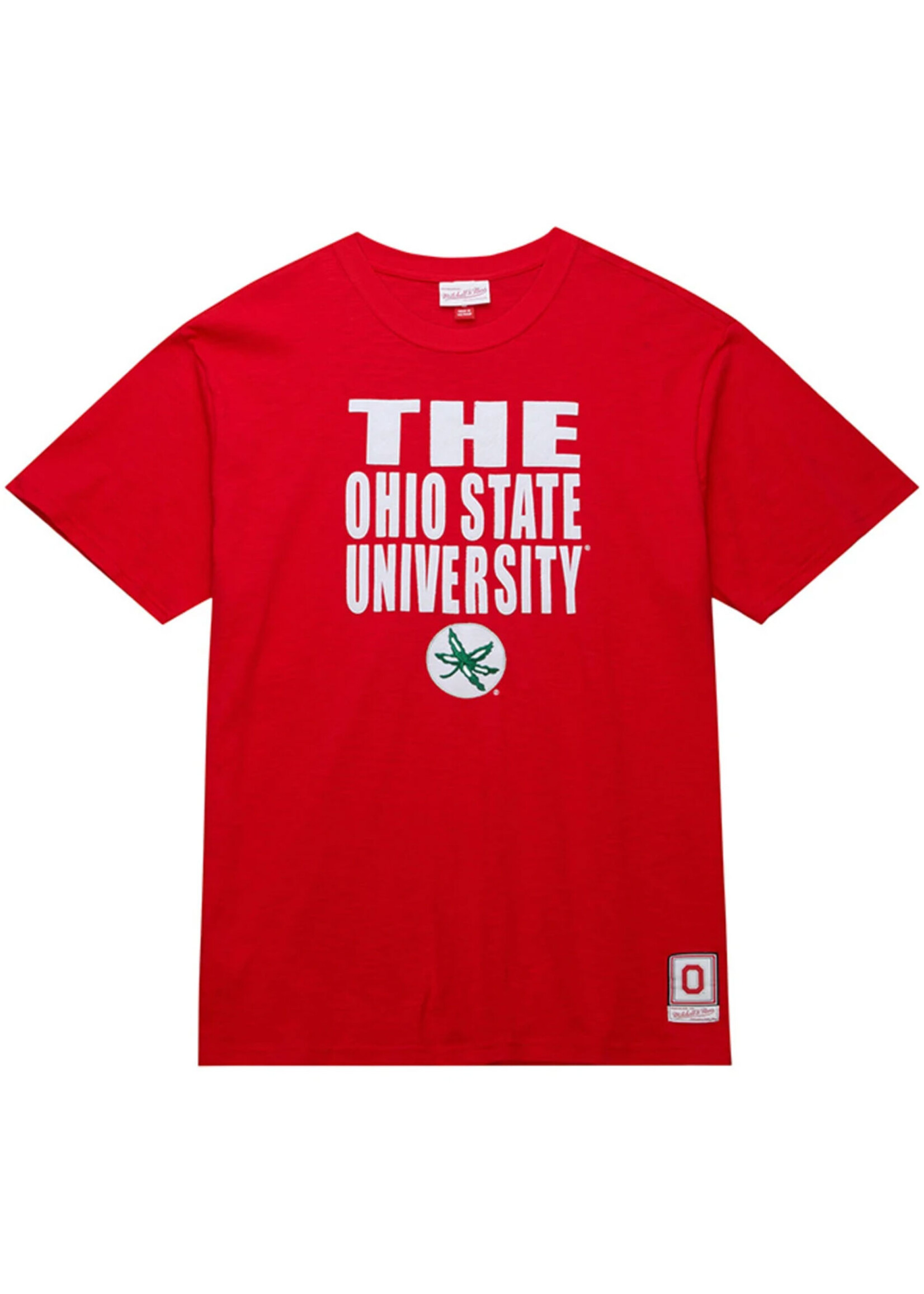 MITCHELL & NESS Ohio State Buckeyes Legendary Slub Stacked T-Shirt
