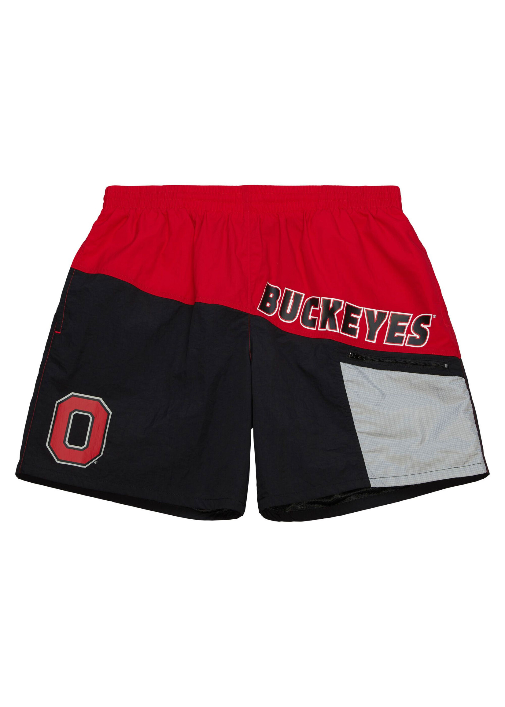 MITCHELL & NESS Ohio State Buckeyes Nylon Utility Shorts