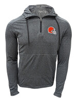 ANTIGUA Cleveland Browns Spikes 1/4 Zip Hoodie