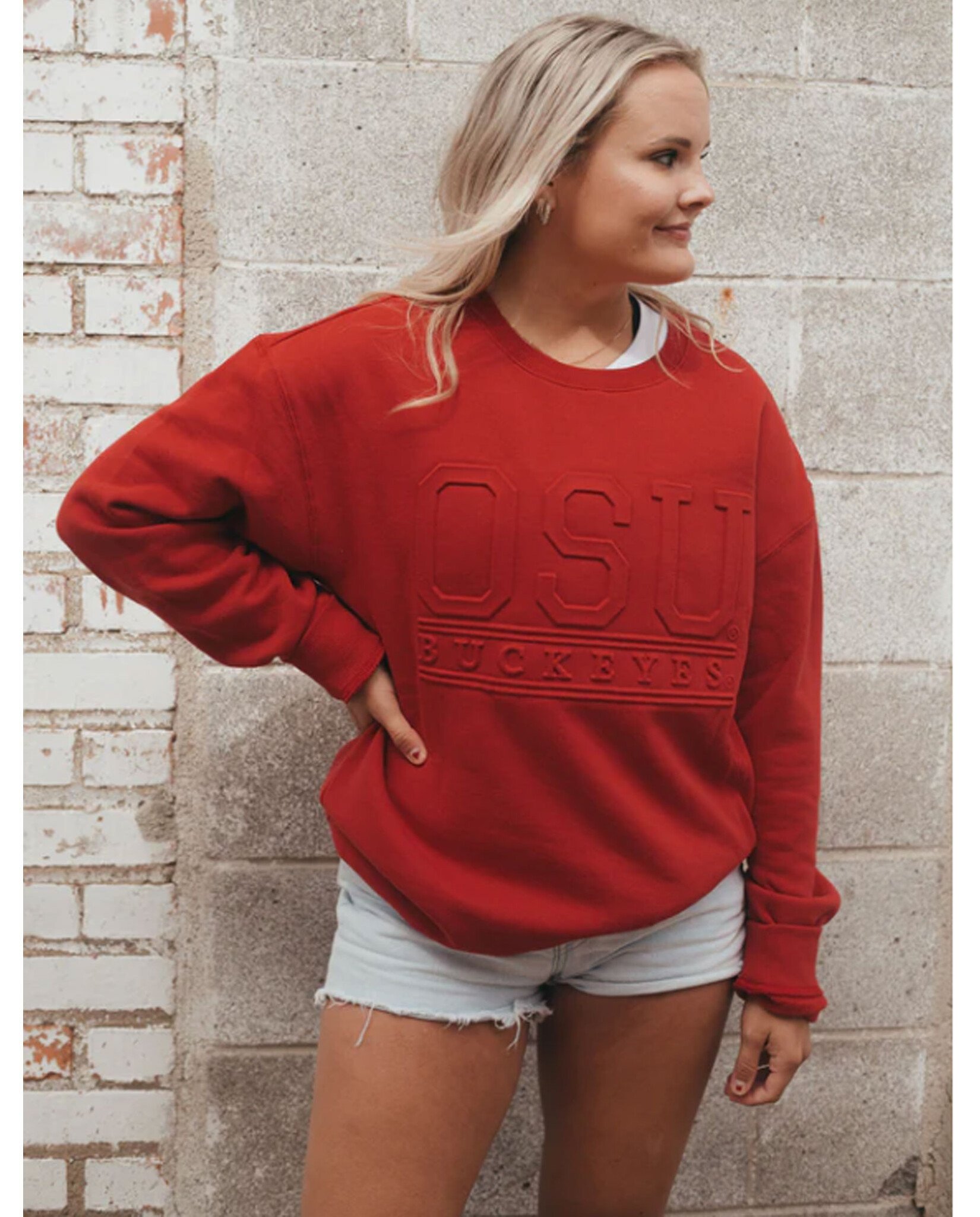 Ohio state buckeyes crewneck on sale sweatshirt