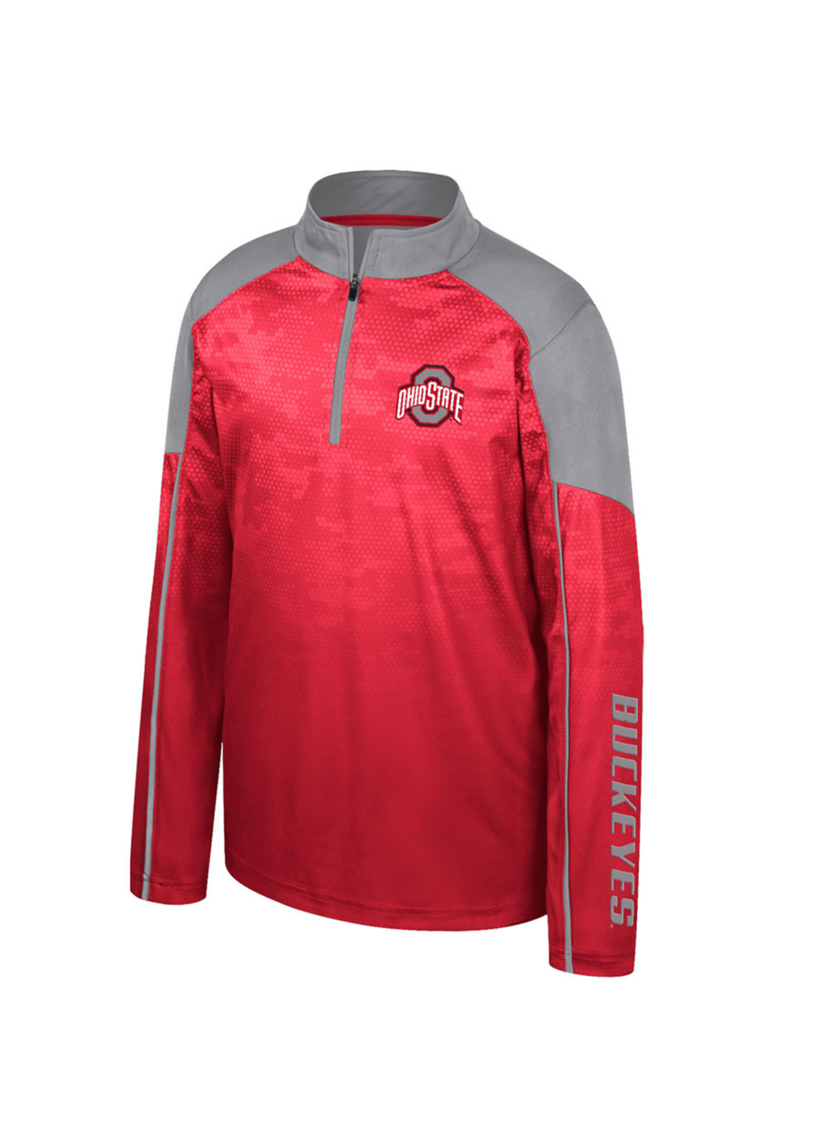 Colosseum Athletics Ohio State Buckeyes Youth High Voltage Quarter-Zip Top