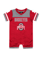Colosseum Athletics Ohio State Buckeyes Infant Battle of the Bands Romper