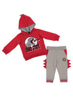 Colosseum Athletics Ohio State Buckeyes Infant Dino Pullover Hoodie and Pants Set