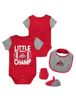 Newborn & Infant Navy/Orange Chicago Bears Little Champ Three-Piece  Bodysuit Bib Booties Set - Yahoo Shopping