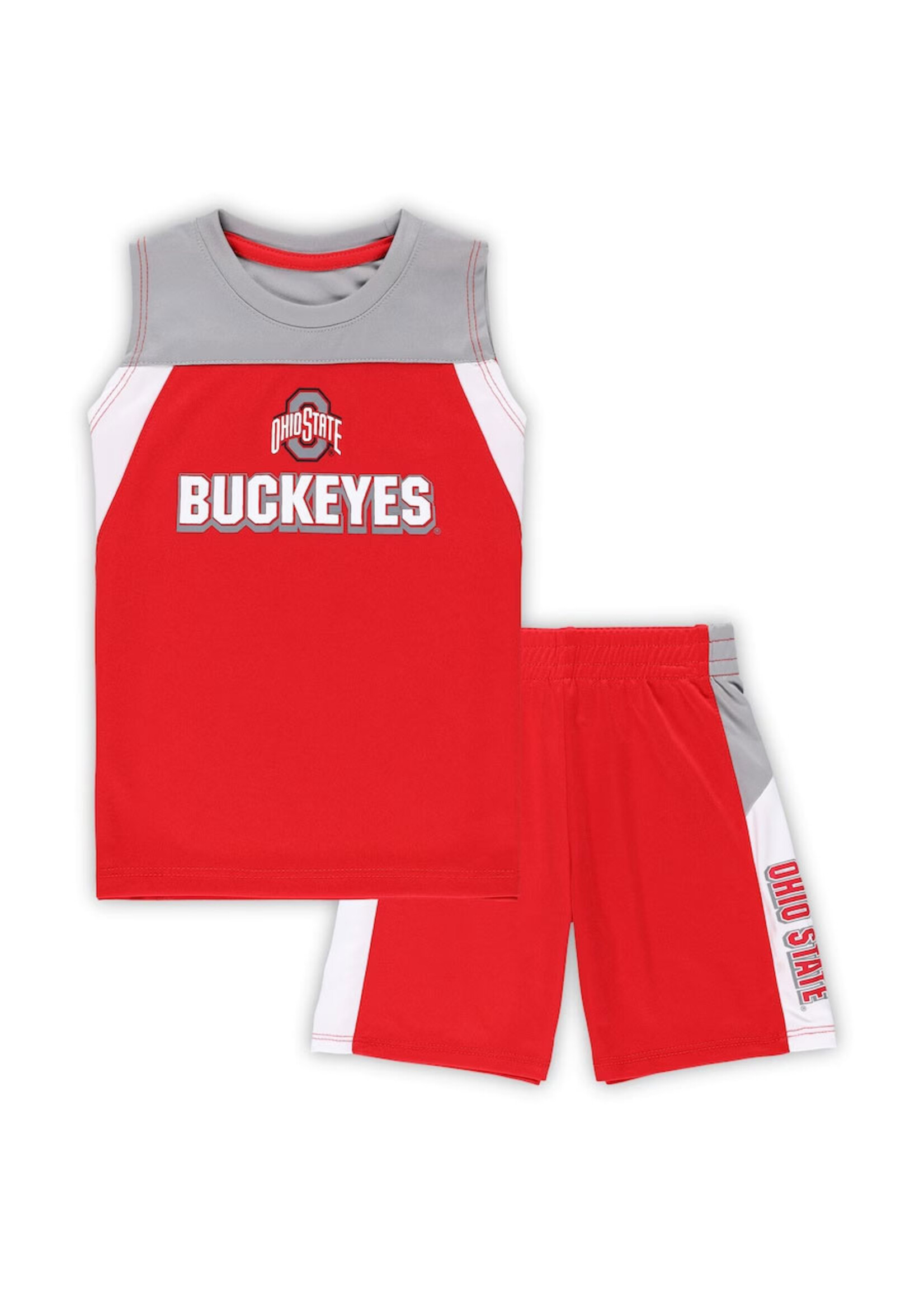 Colosseum Athletics Ohio State Buckeyes Toddler Ozone Tank Top & Shorts Set