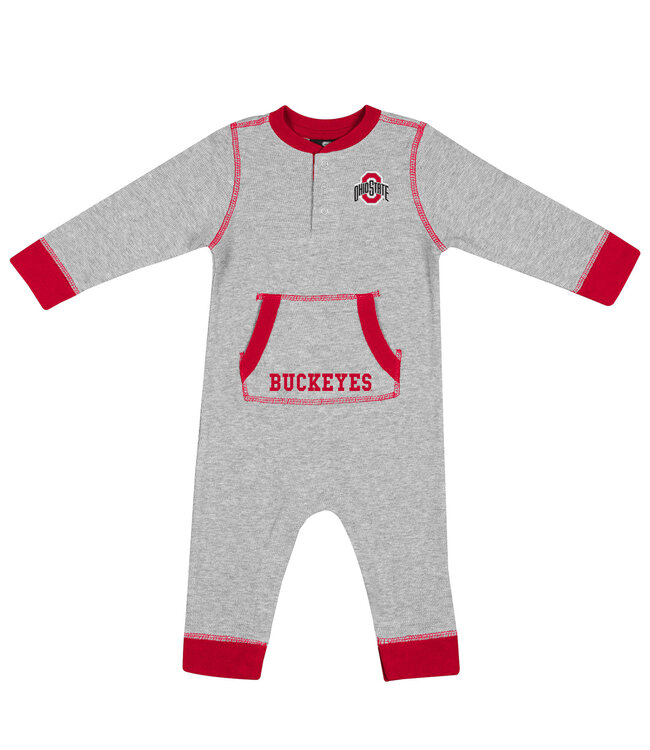 Colosseum Athletics Ohio State Buckeyes Infant Power Shortage Romper