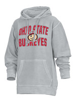 PRESSBOX Ohio State Buckeyes Brutus Comfy Cord Hoodie