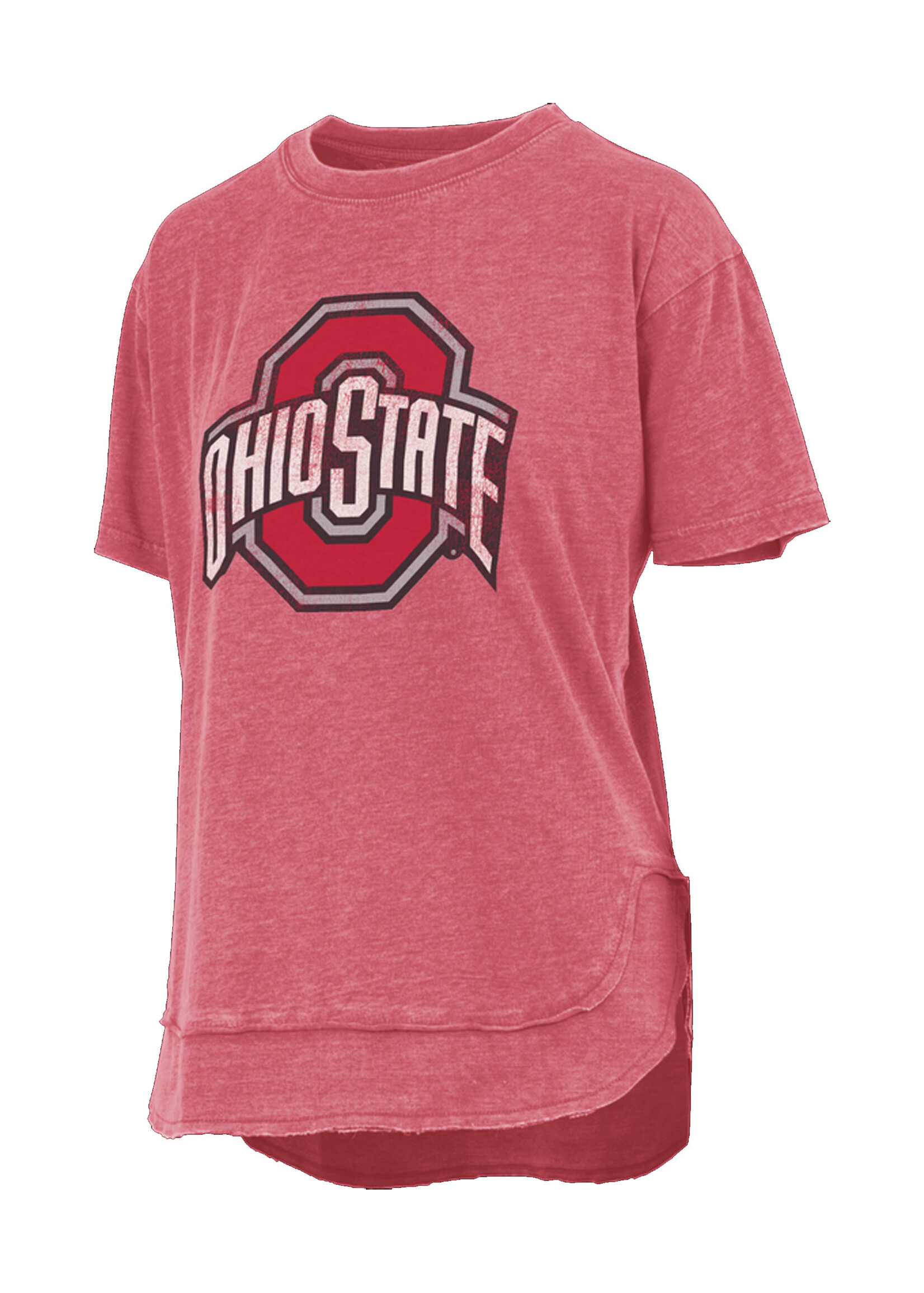 PRESSBOX Ohio State Buckeyes Women's Poncho T-Shirt