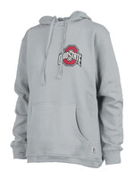 PRESSBOX Ohio State Buckeyes Pressbox Women's Coastal Fleece Pullover Hoodie