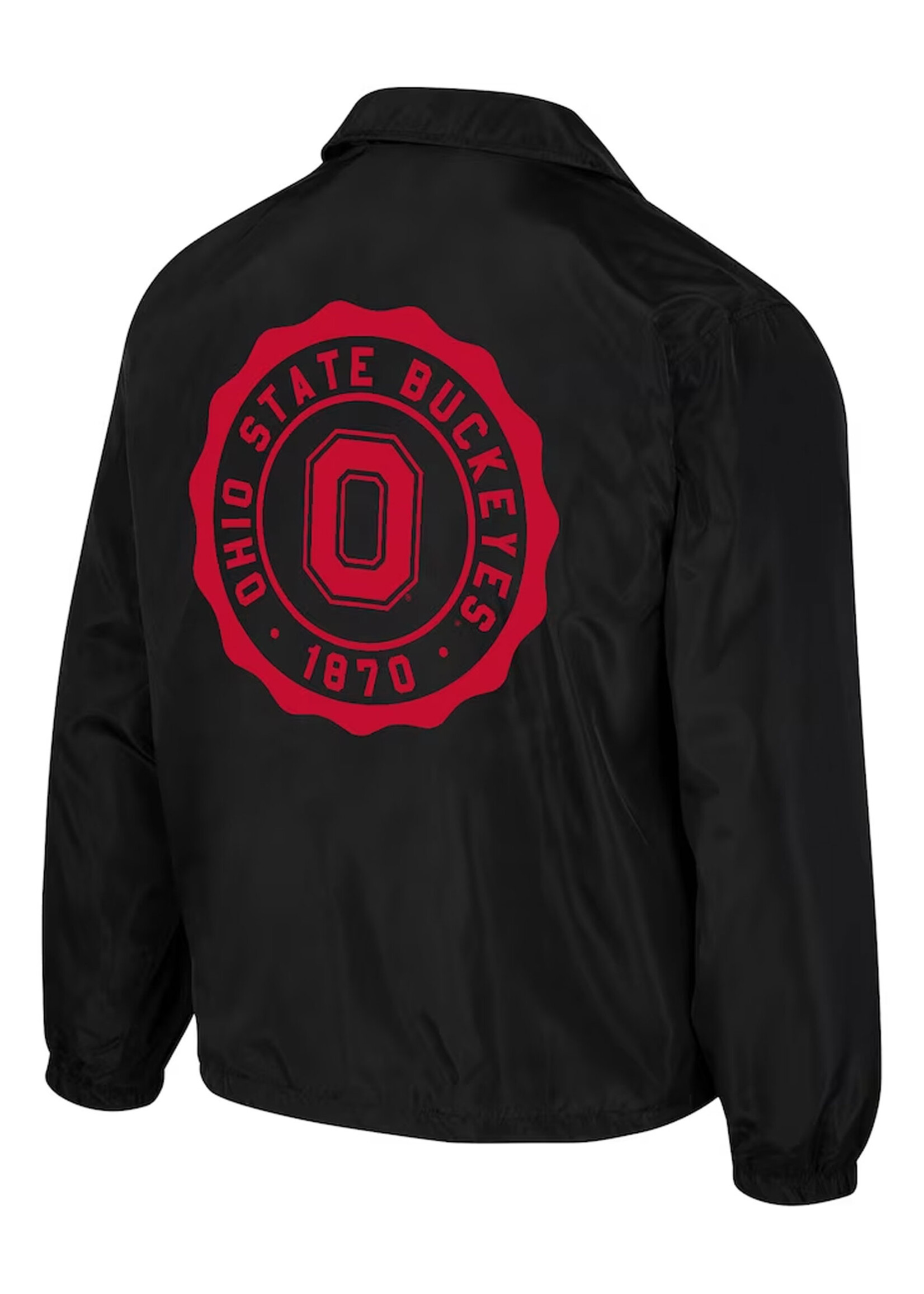 Colosseum Athletics Ohio State Buckeyes The Wild Collective Women's 2023 Coaches Full-Snap Jacket