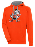ANTIGUA Cleveland Browns Throwback Logo Victory Pullover Hoodie