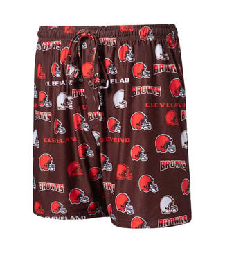 Cleveland Browns Adult Breakthrough Jam Allover Sleep Shorts