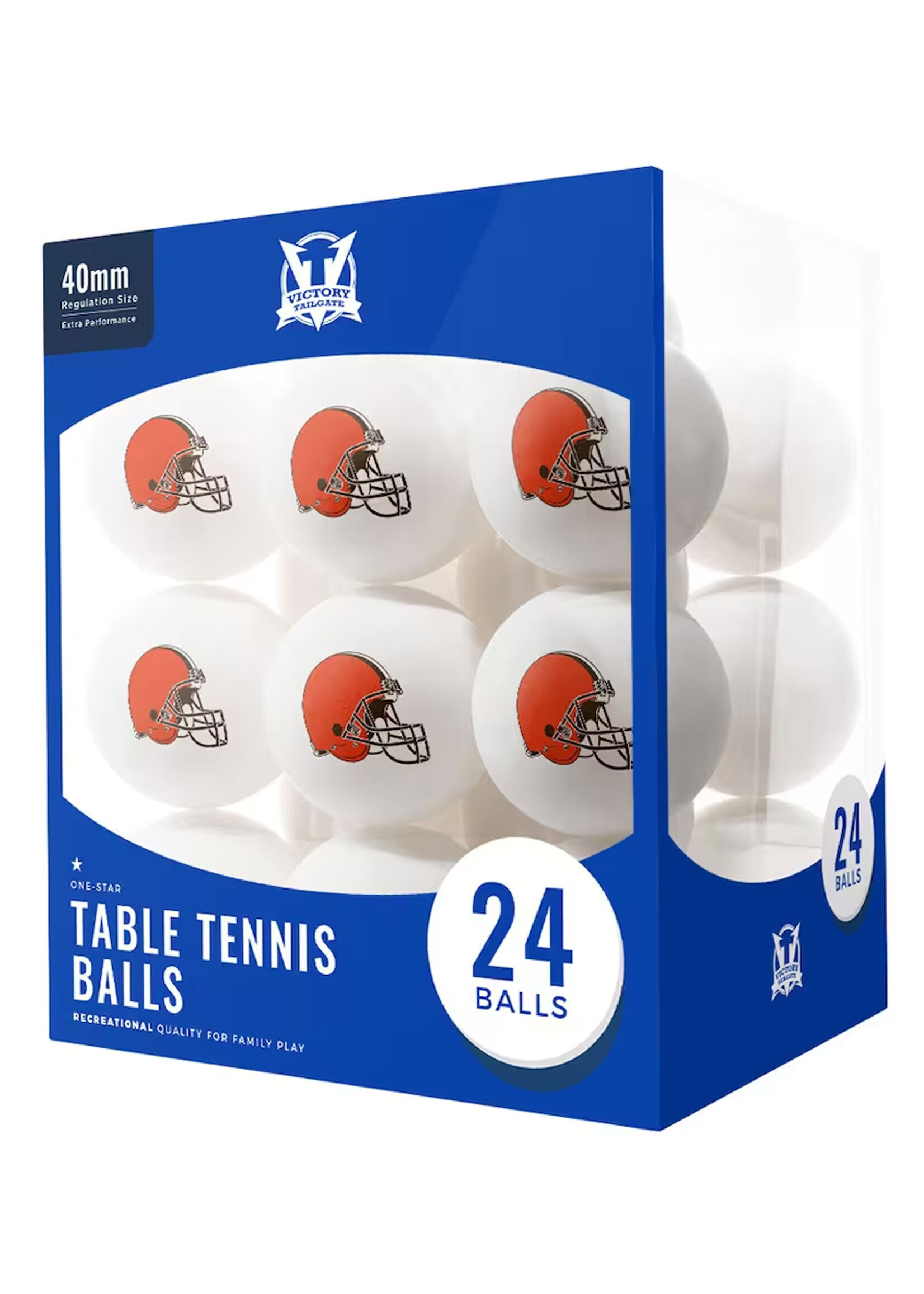 Cleveland Browns 24-Count Logo Table Tennis Balls