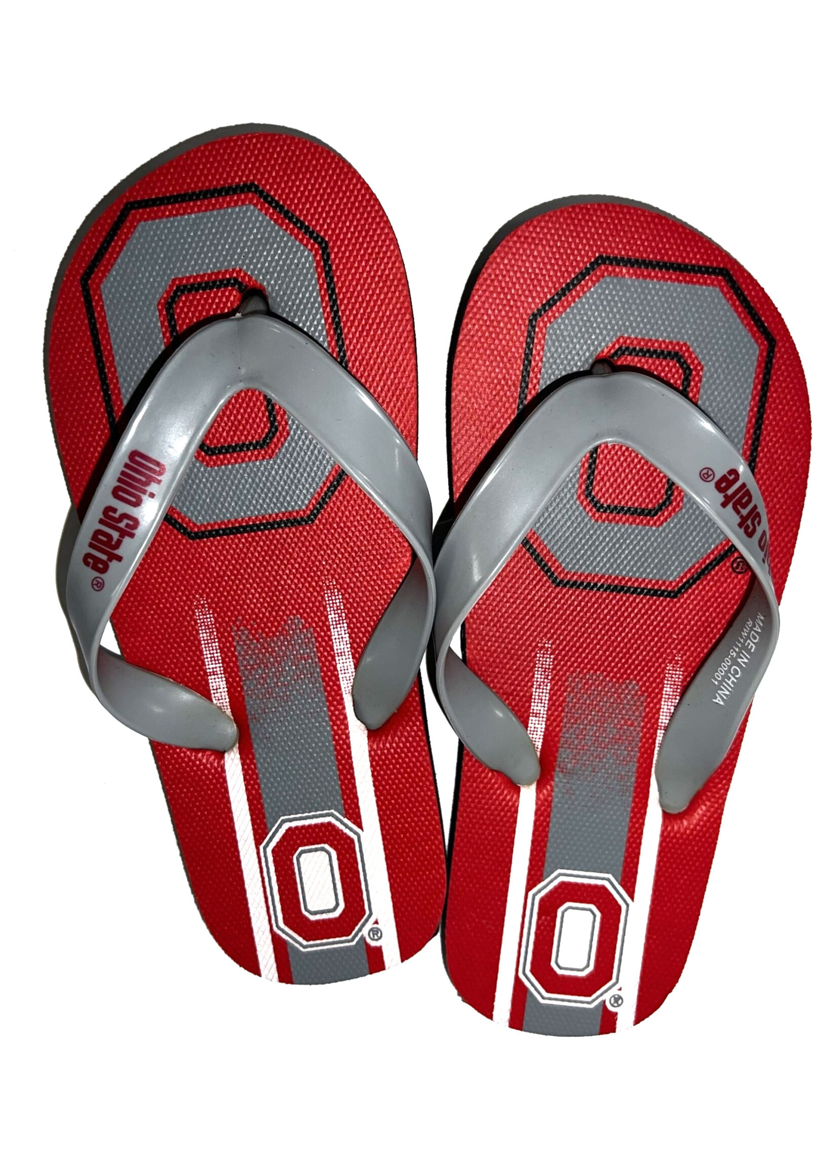 Forever Collectibles Ohio State Buckeyes Youth Flip Flops