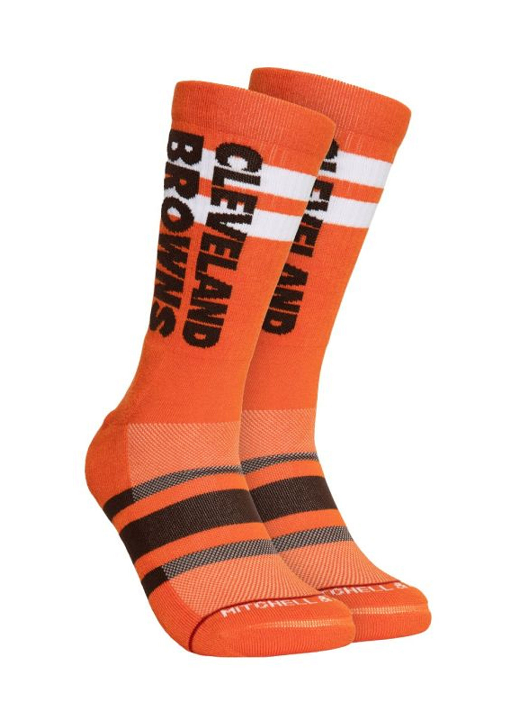 MITCHELL & NESS Cleveland Browns Lateral Crew Socks