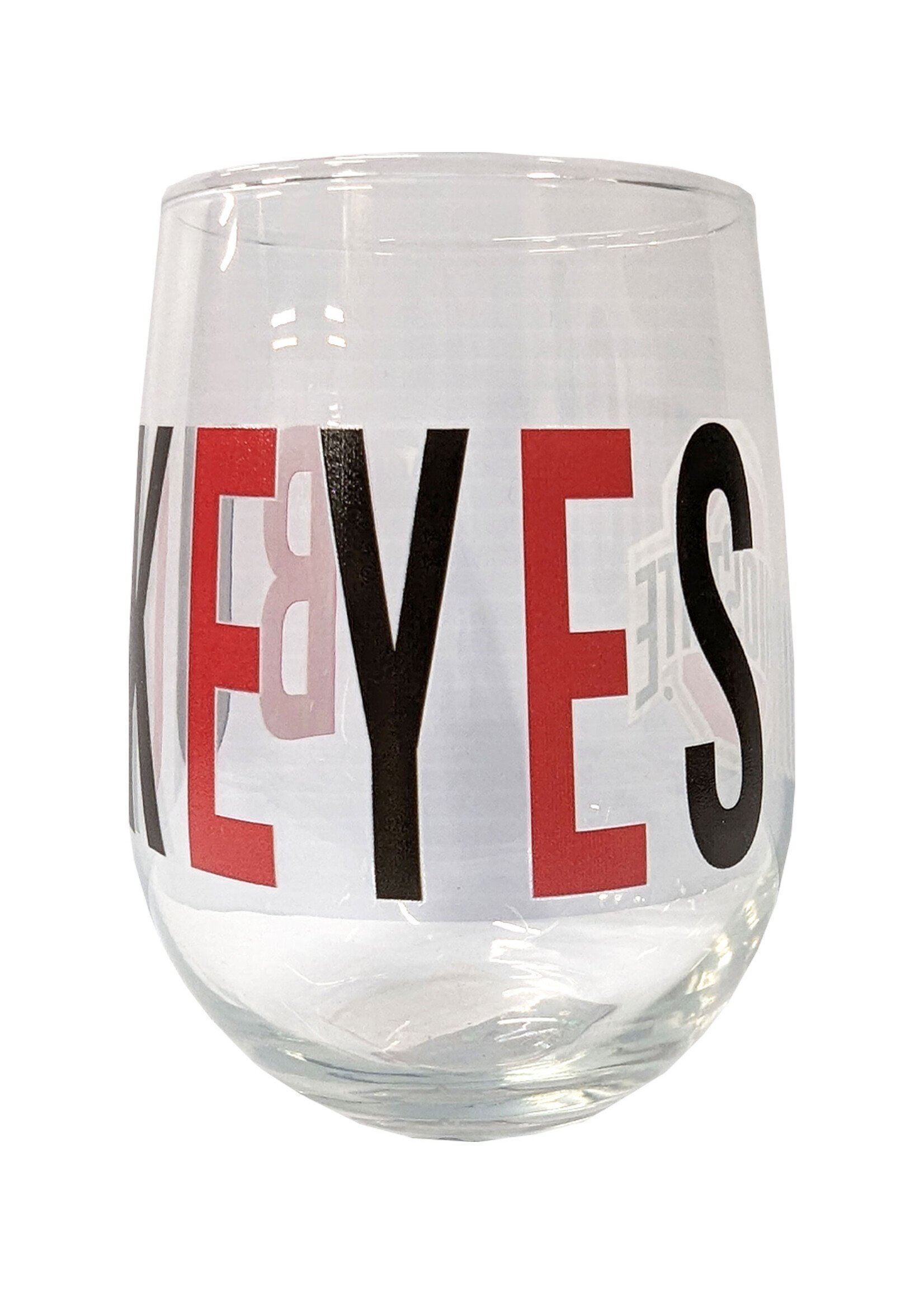 Ohio State Buckeyes 16oz Overtime Curved Wine Glass