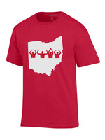 Champion Ohio State Buckeyes O-H-I-O State Map Shirt