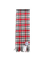 Patrick King Woollen Company Ohio State Buckeyes Tartan Lambswool Scarf