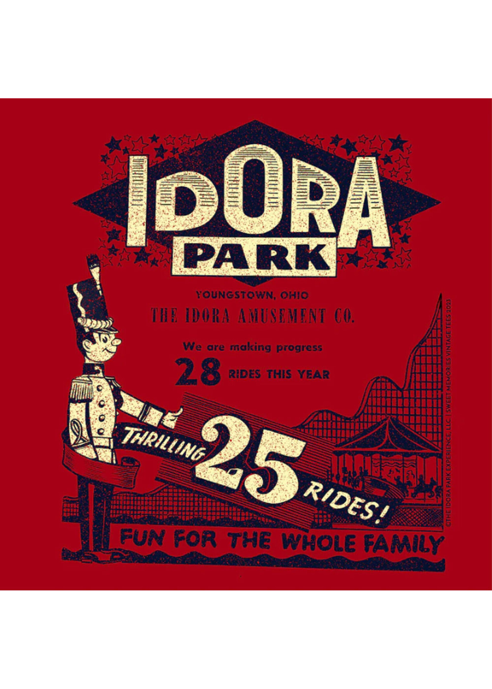 Sweet Memories Vintage Tees Idora Park's Thrilling 25 Rides! Tee