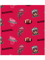 Ohio State Buckeyes Basketball Cotton Material 15ydsx42in