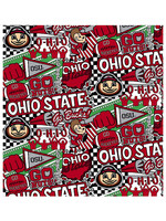 Ohio State Buckeyes Game Day Cotton Material 15ydsx42in