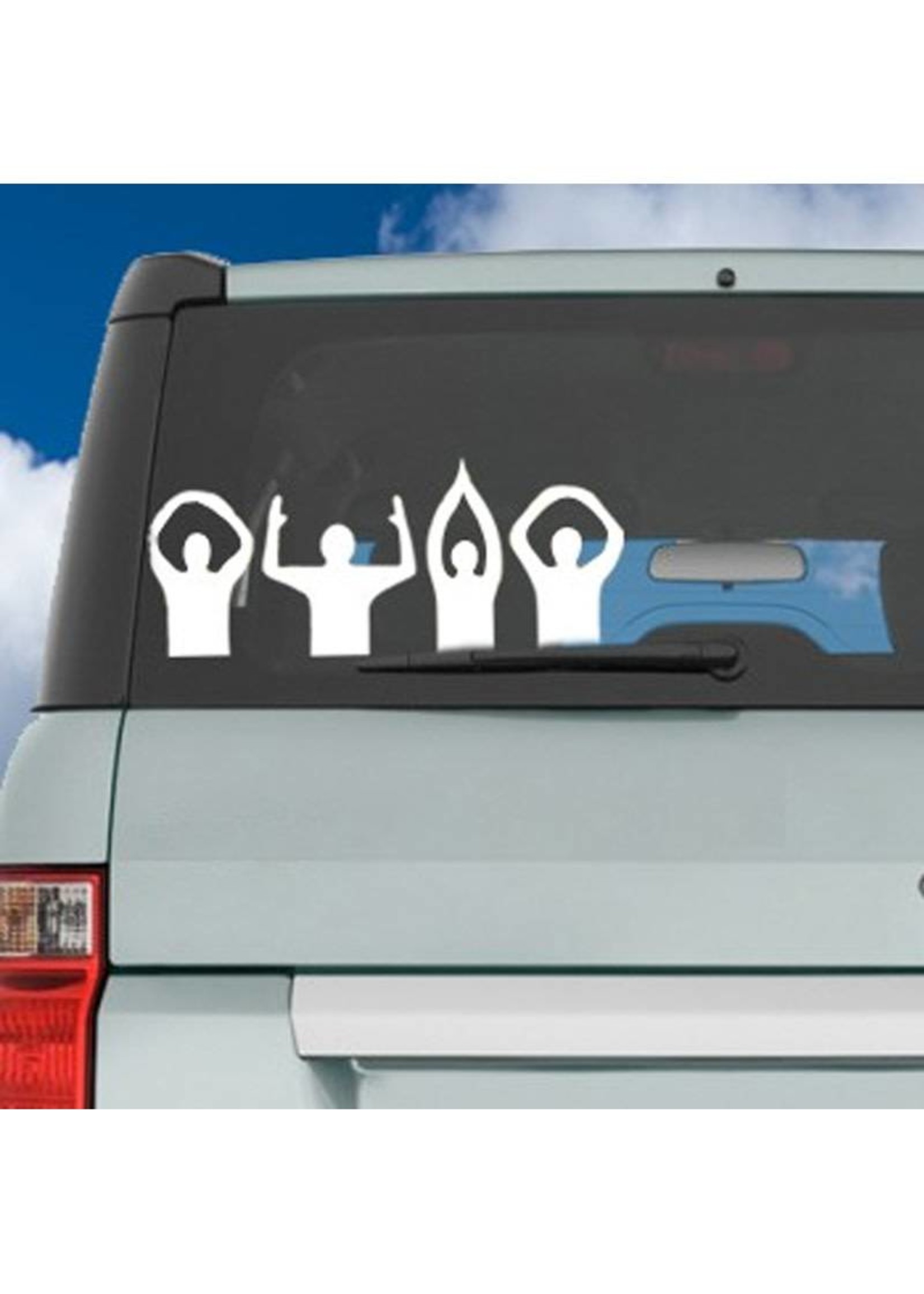 O-H-I-O Letters People ColorShock Decal