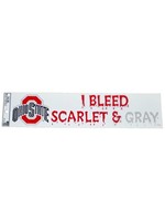 Ohio State "I Bleed Scarlet and Gray" Bumper Sticker