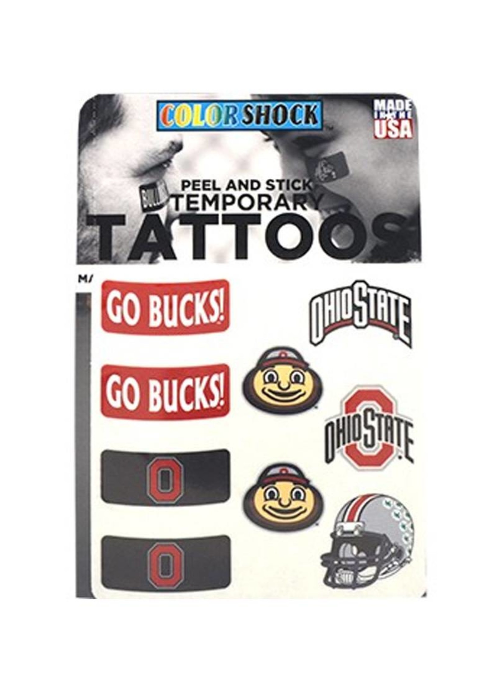 Ohio State Buckeyes Peel and Stick Tattoos
