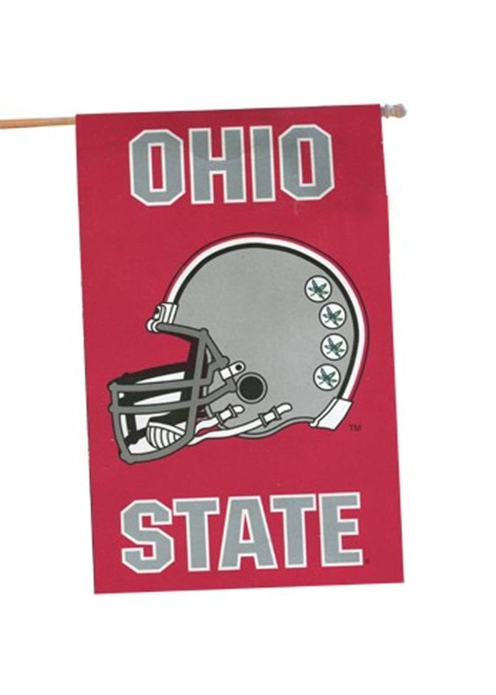 Ohio State University Two-Sided Football Helmet Flag