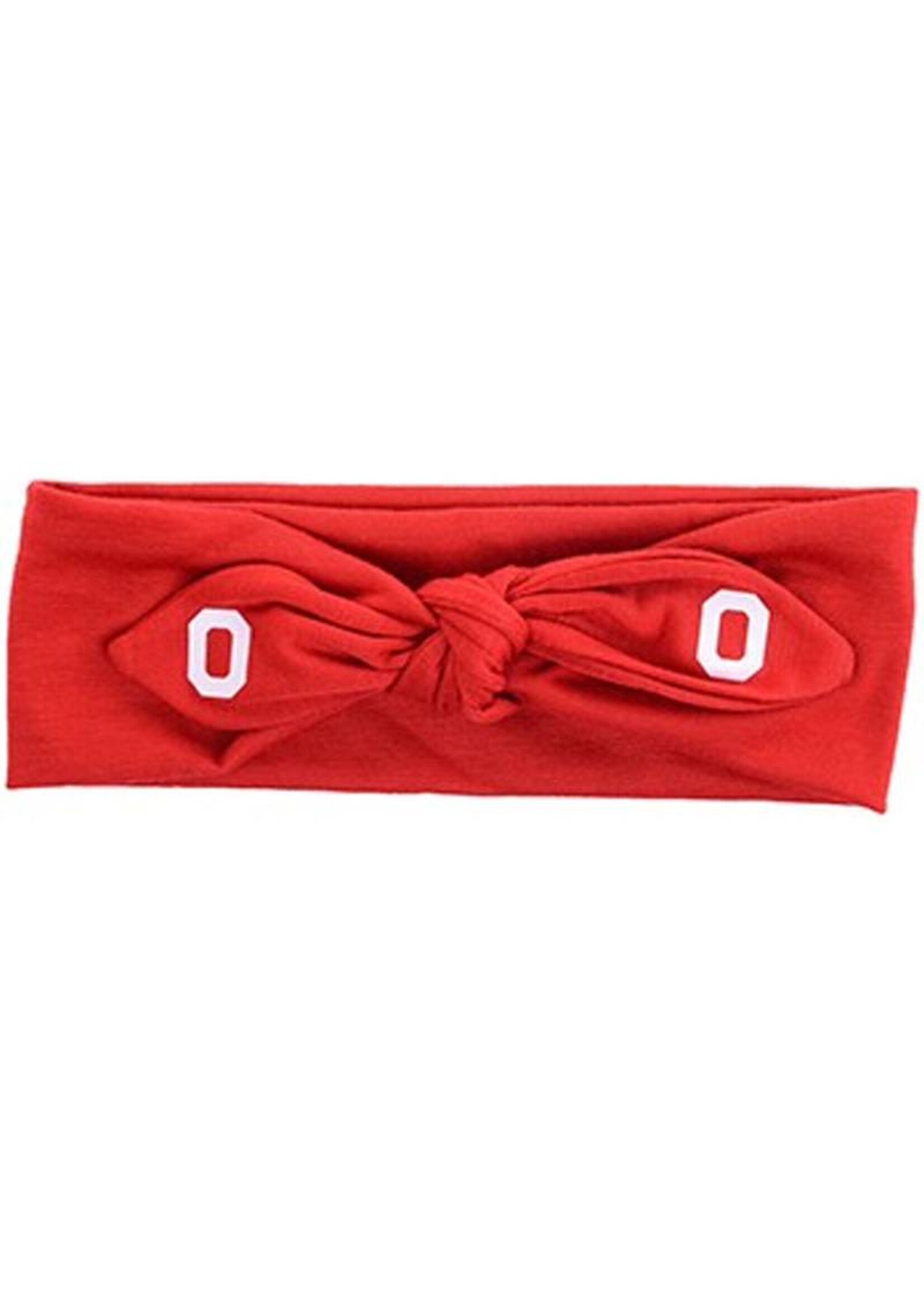 Ohio State Buckeyes Knotted Cotton Bow Headband
