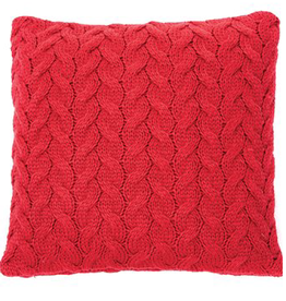 Brunelli Coussin Rudolph rouge 18" x 18"