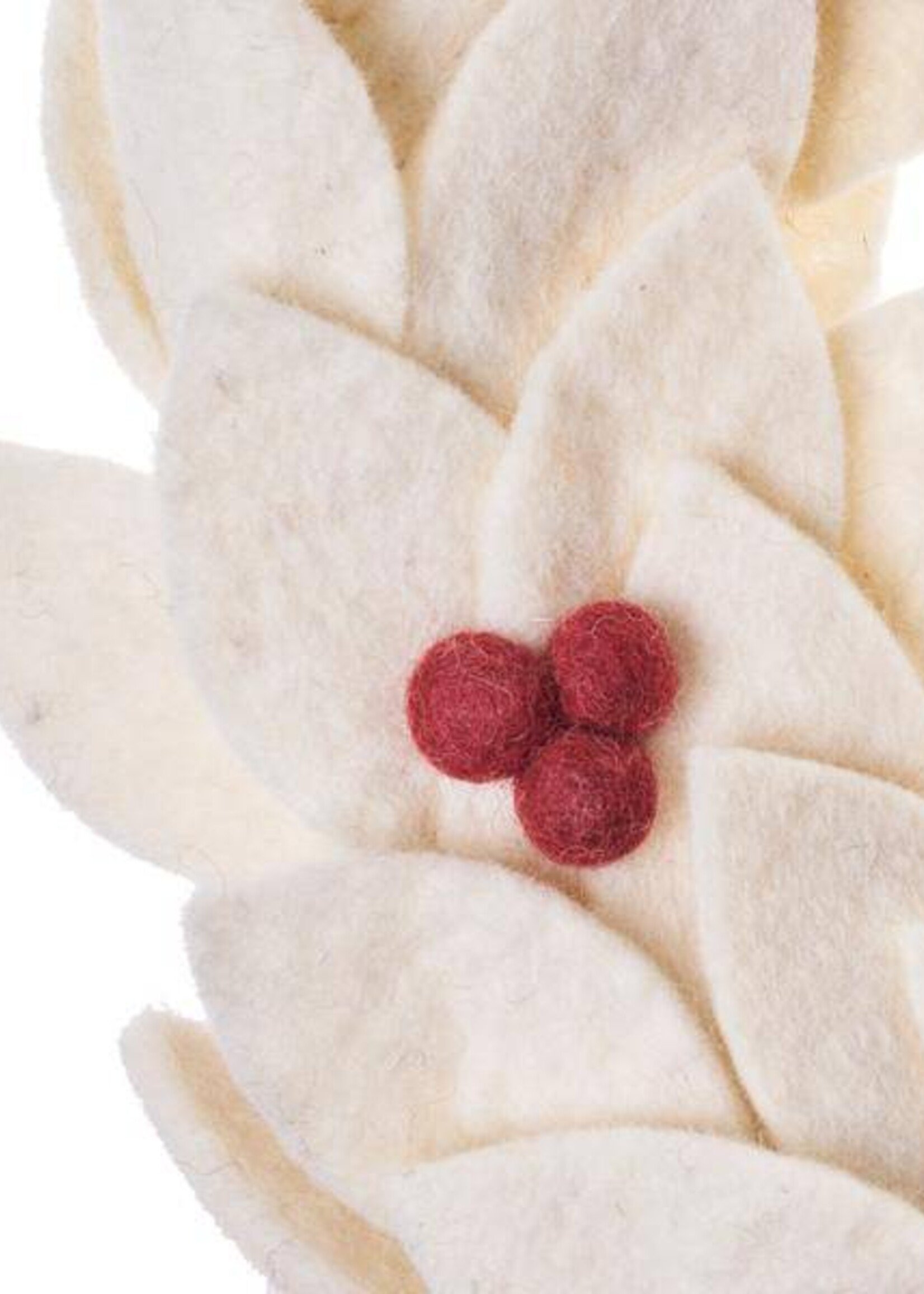 Global Goods Partners Holiday Felt Wreath