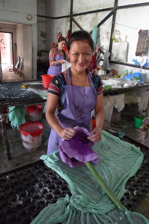 HumanKind Nepali Felt Flower Artisan 