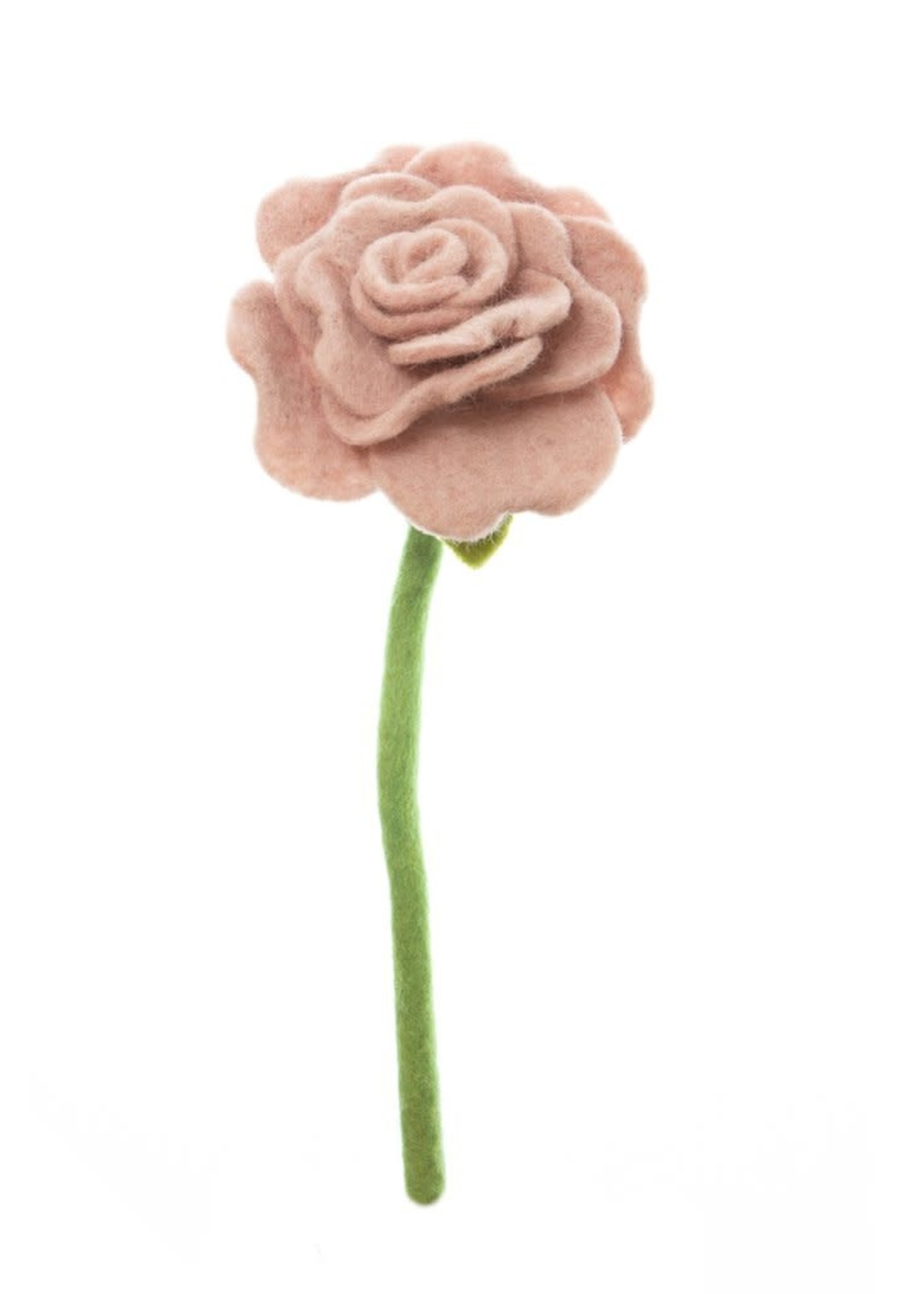 Global Goods Partners Felt Blooming Rose Flower