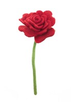Global Goods Partners Felt Blooming Rose Flower