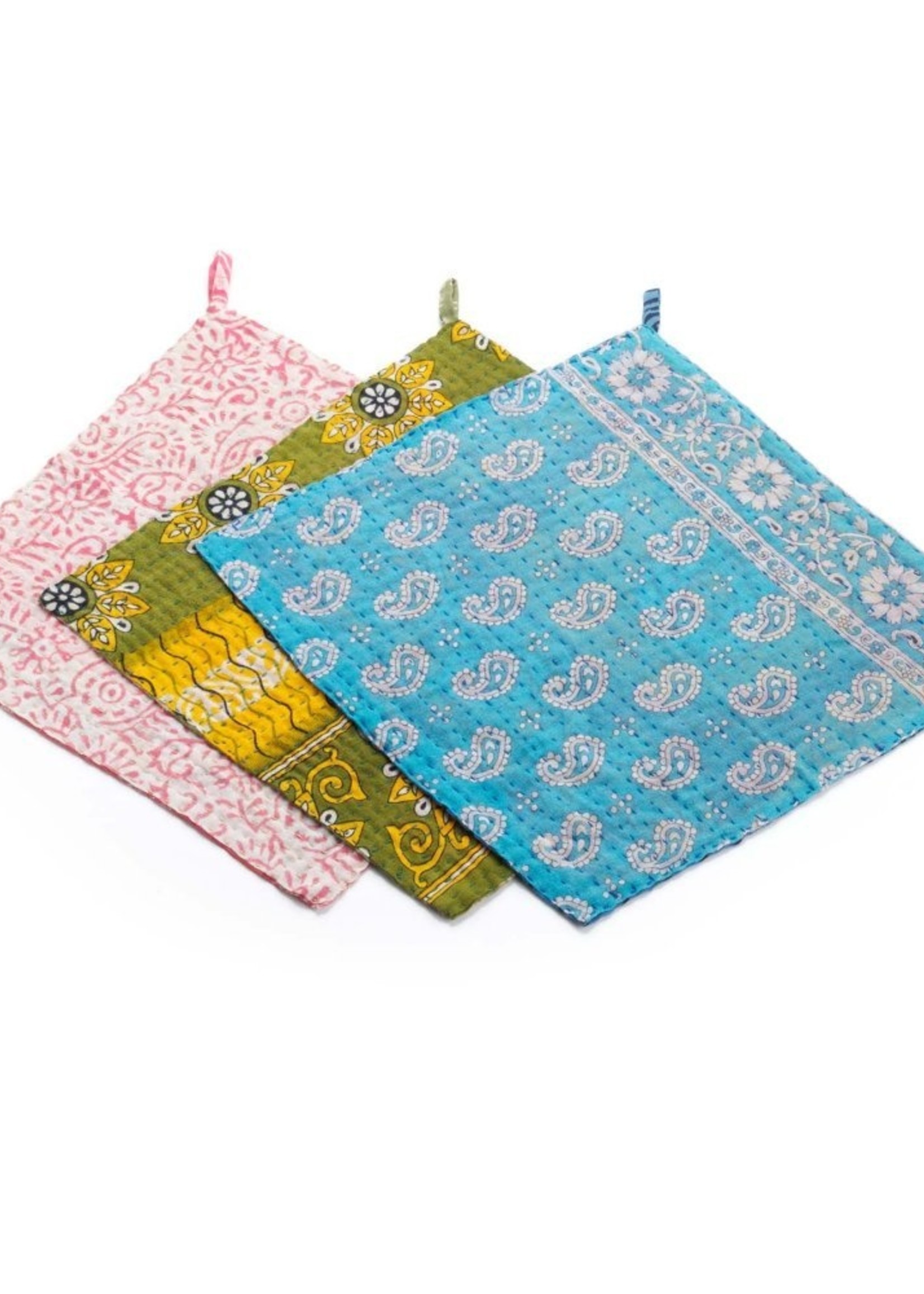 Kantha Dish Towel Set from HumanKind Fair Trade - HumanKind Fair Trade