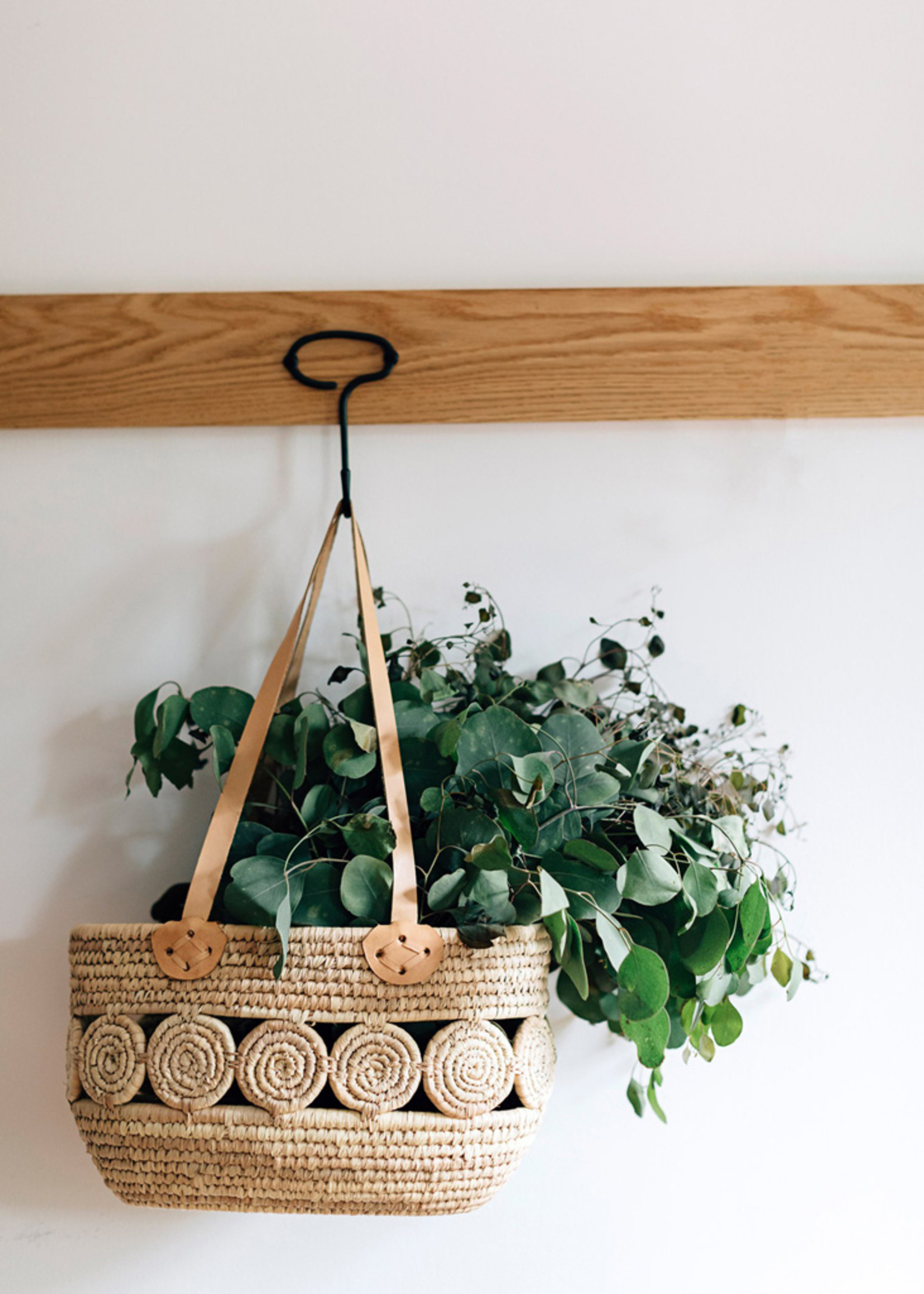 Ten Thousand Villages Palm Leaf Tote Basket