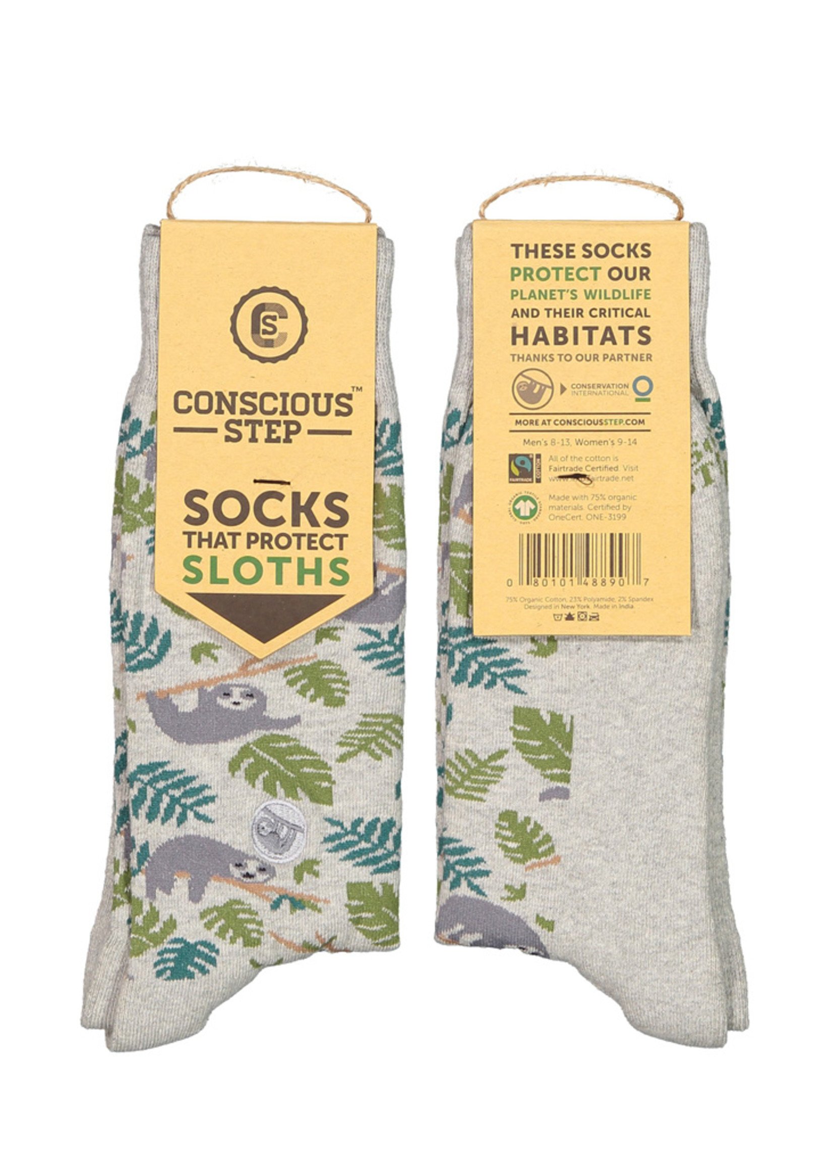 Conscious Step Women's Socks That Protect Sloths