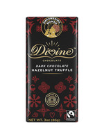 Divine Chocolate Dark Chocolate Bar  with Hazelnut Truffle