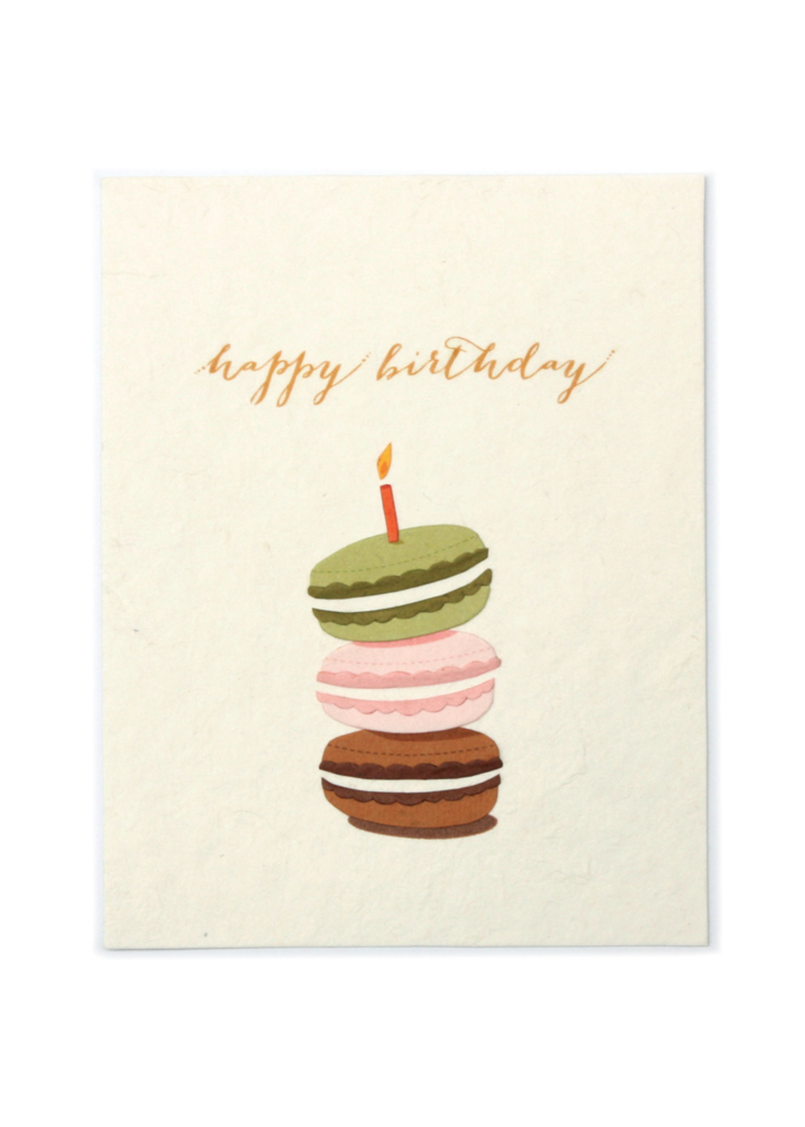 Good Paper Macaroon Birthday Card