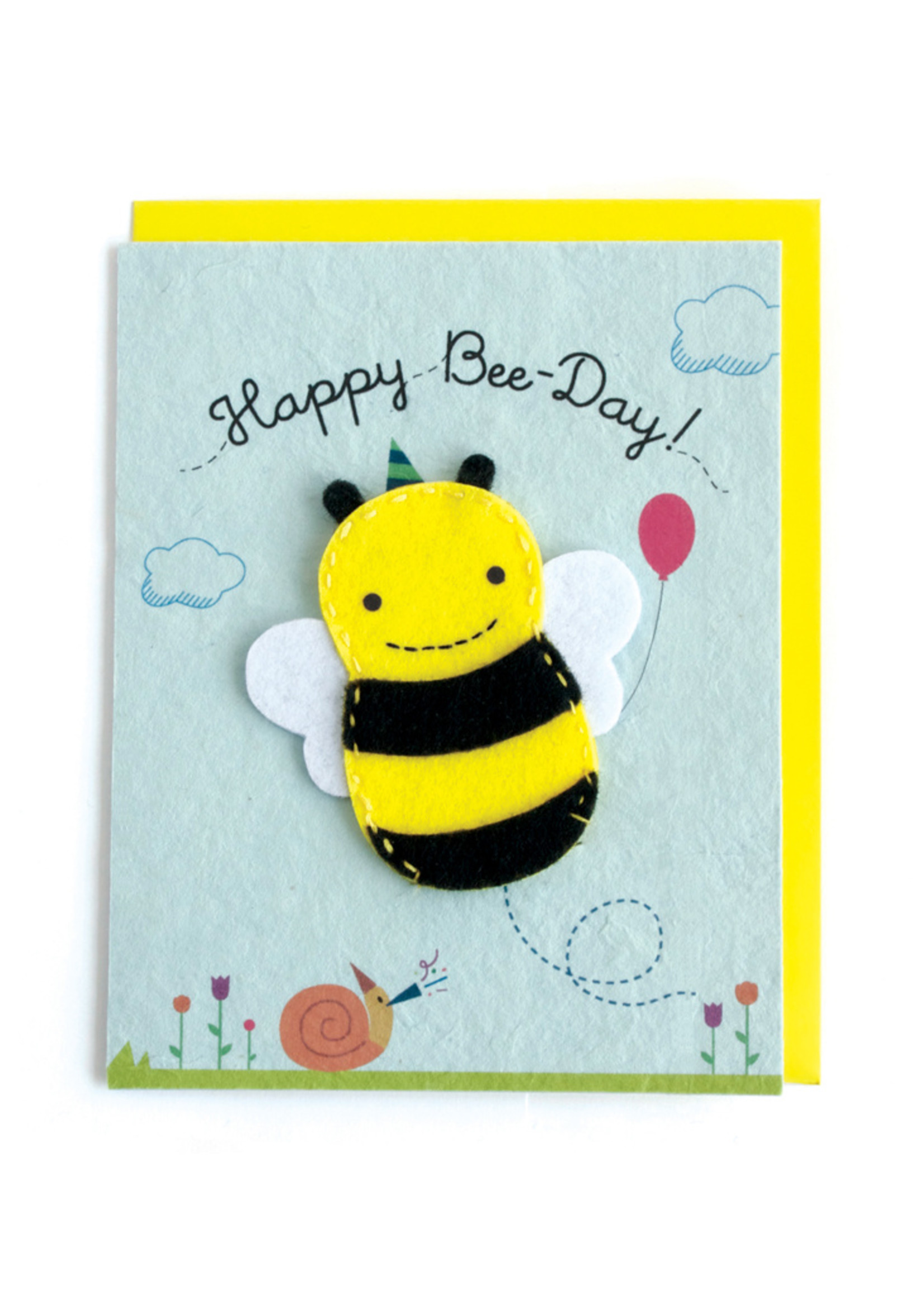 Happy Bee-Day Puppet Card from HumanKind Fair Trade - HumanKind Fair Trade Happy Bee-Day Puppet Card from HumanKind Fair Trade - HumanKind Fair Trade