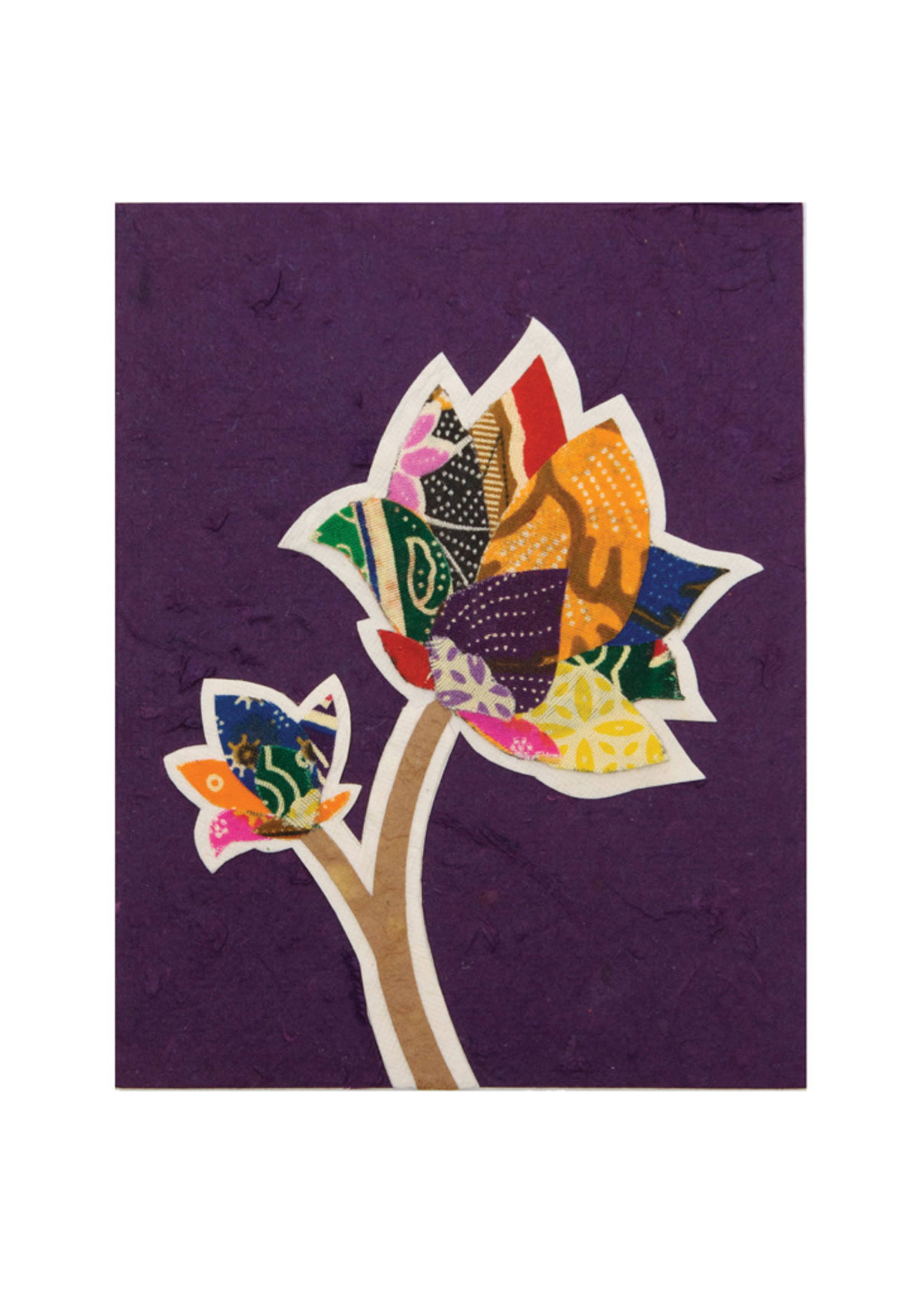 Good Paper Batik Flower Card
