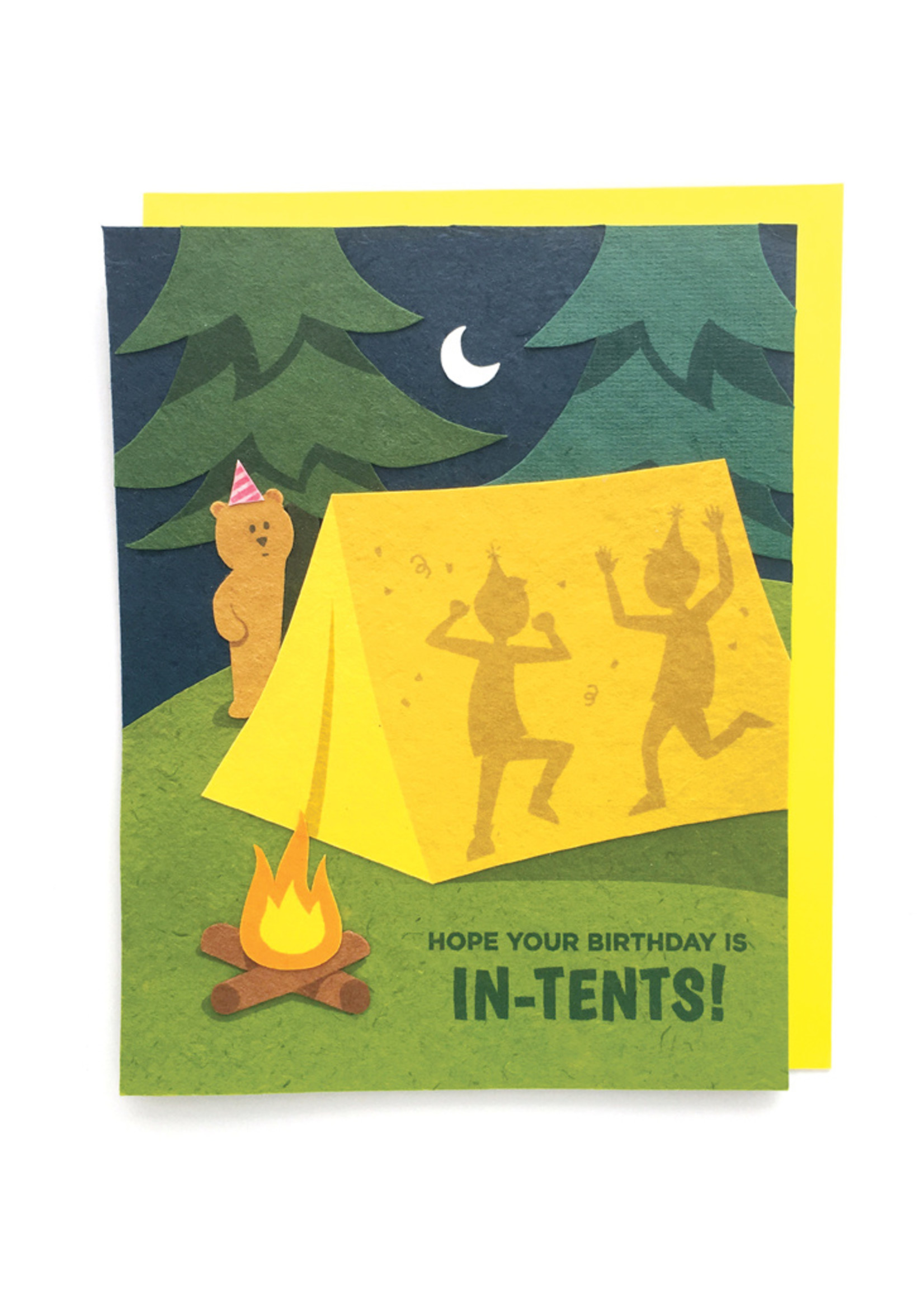Good Paper In Tents Birthday Card