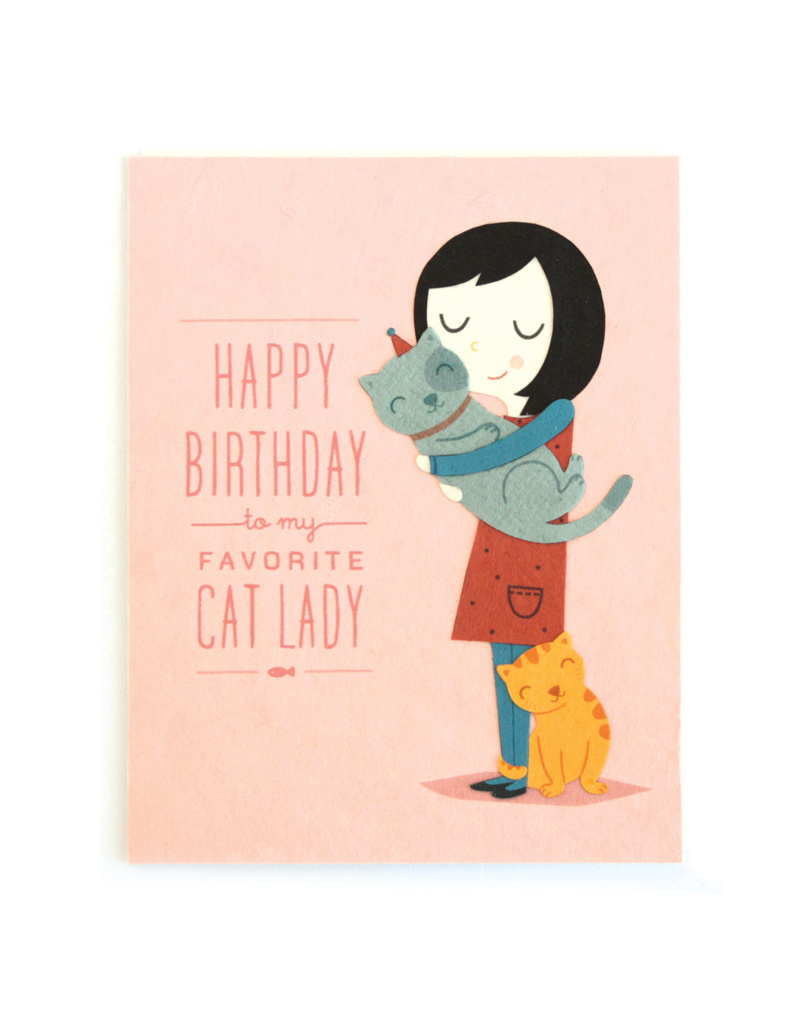 Cat Lady Birthday Card from HumanKind Fair Trade - HumanKind Fair Trade