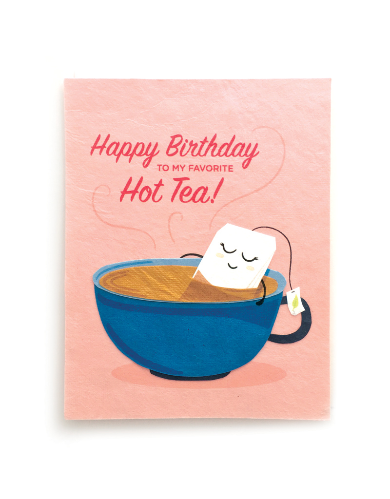 Hot Tea Birthday Card From Humankind Fair Trade